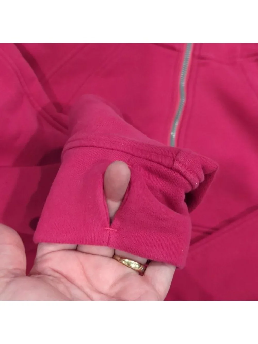 Pink half zip hoodie